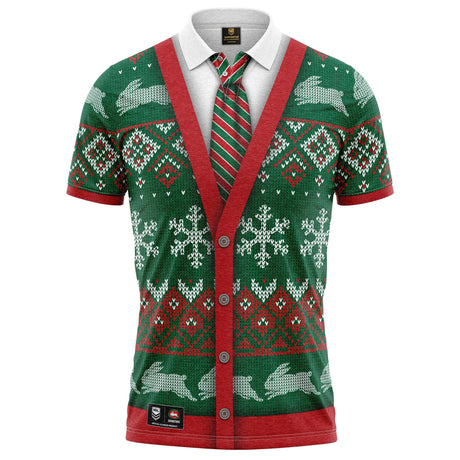 NRL Rabbitohs XMAS Polo Shirt - Ashtabula