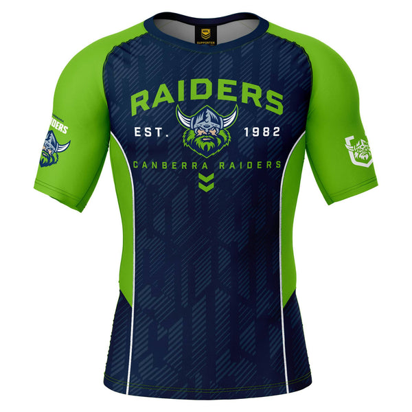 NRL Raiders 'Blocker' Rash Vest - Adult - Ashtabula