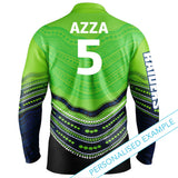 NRL Raiders 'Jumping Barra' Fishing Shirt - Adult - Ashtabula