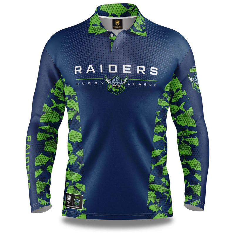 NRL Raiders 'Reef Runner' Fishing Shirt - Adult - Ashtabula