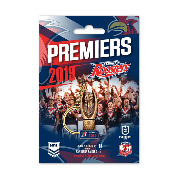 NRL Roosters 2019 Premiers Trophy Keyring - Ashtabula