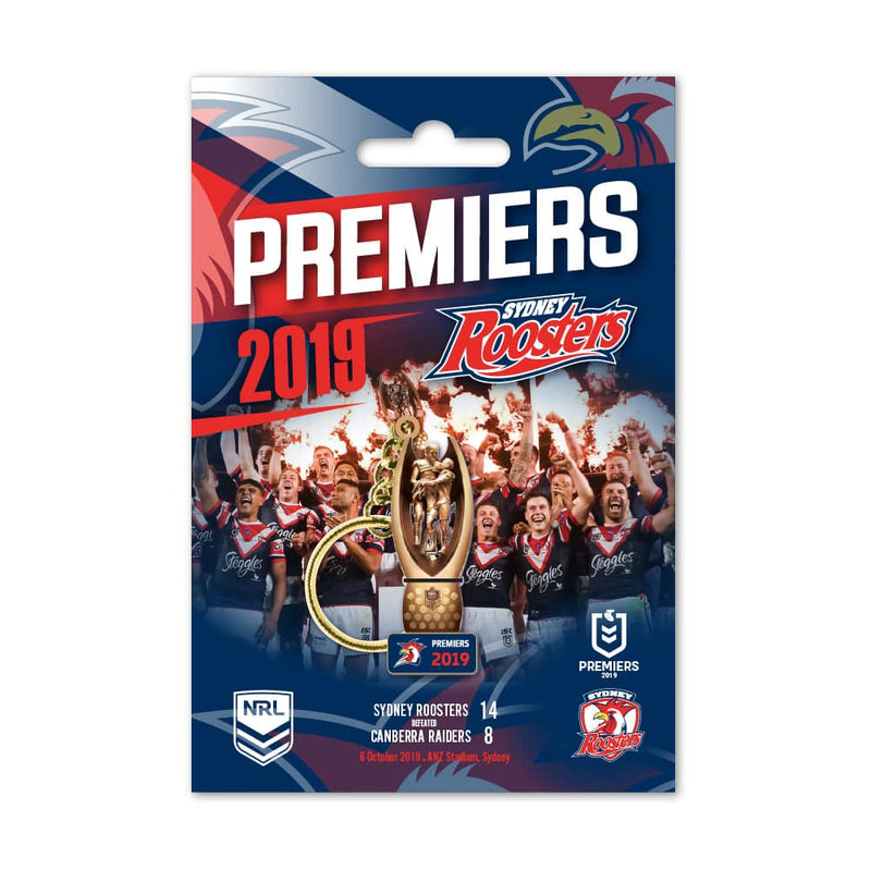 NRL Roosters 2019 Premiers Trophy Keyring - Ashtabula