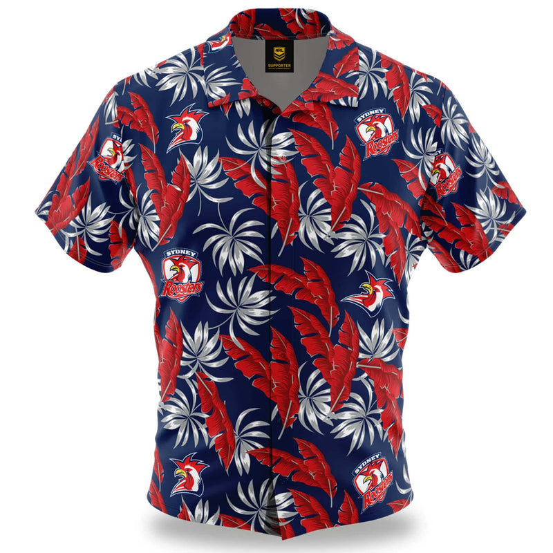 NRL Roosters 'Paradise' Hawaiian Shirt - Ashtabula