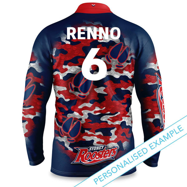 NRL Roosters "Razorback" Outback Shirts - Youth - Ashtabula
