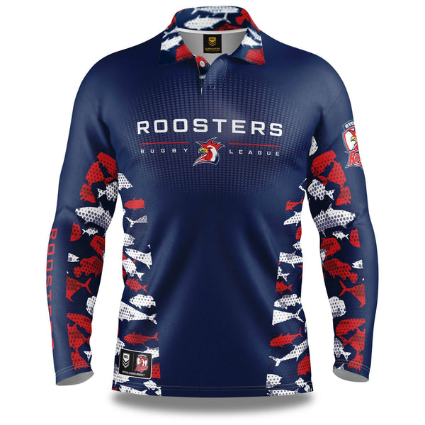 NRL Roosters 'Reef Runner' Fishing Shirt - Adult - Ashtabula