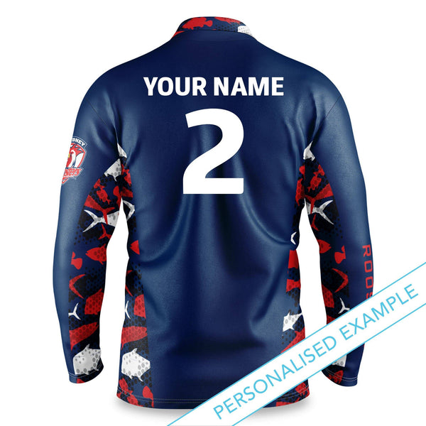 NRL Roosters 'Reef Runner' Fishing Shirt - Youth - Ashtabula