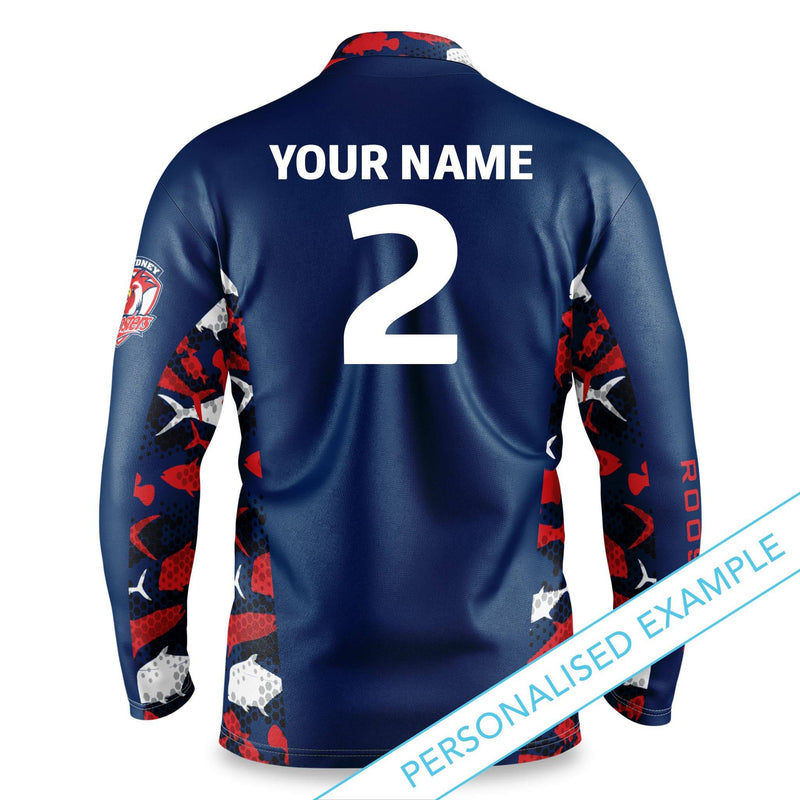 NRL Roosters 'Reef Runner' Fishing Shirt - Youth - Ashtabula