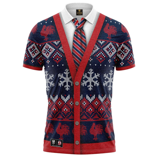 NRL Roosters XMAS Polo Shirt - Ashtabula