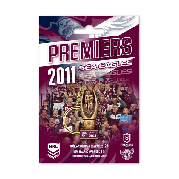 NRL Sea Eagles 2011 Premiers Trophy Keyring - Ashtabula