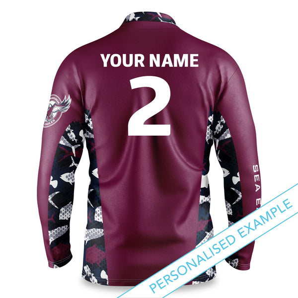 NRL Sea Eagles 'Reef Runner' Fishing Shirt - Adult - Ashtabula