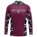NRL Sea Eagles 'Reef Runner' Hooded Fishing Shirt - Adult - Ashtabula