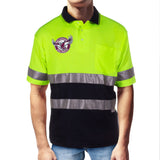 NRL Sea Eagles S/S Hi-Vis Polyface Cotton Polo - Ashtabula