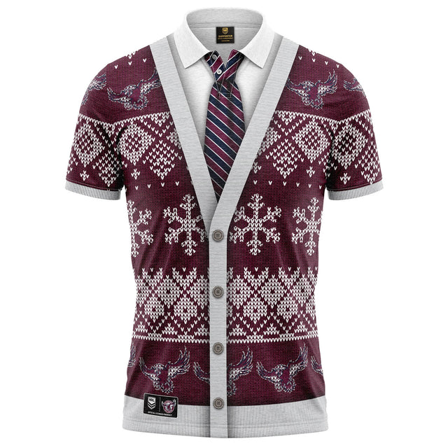 NRL Sea Eagles XMAS Polo Shirt - Ashtabula