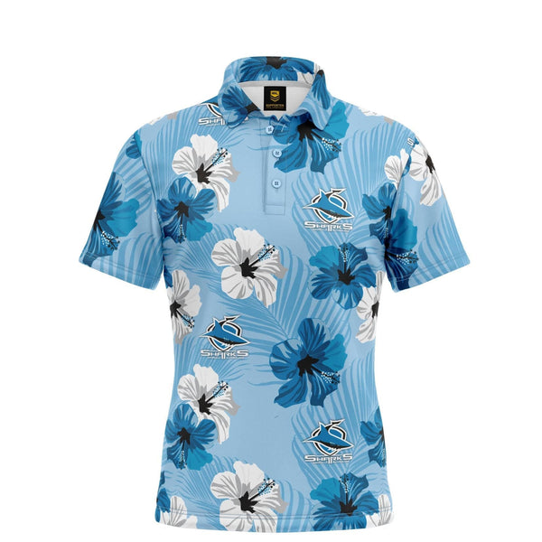 NRL Sharks 'Aloha' Golf Polo - Ashtabula