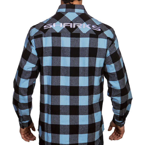 NRL Sharks 'Lumberjack' Flannel Shirt - Ashtabula