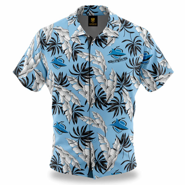NRL Sharks 'Paradise' Hawaiian Shirt - Ashtabula
