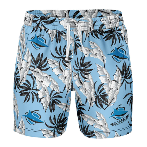 NRL Sharks 'Paradise' Volley Swim Shorts - Ashtabula