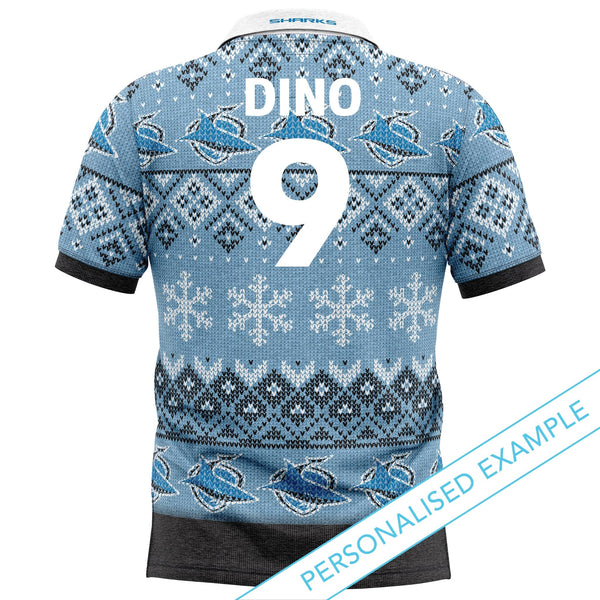 NRL Sharks XMAS Polo Shirt - Ashtabula