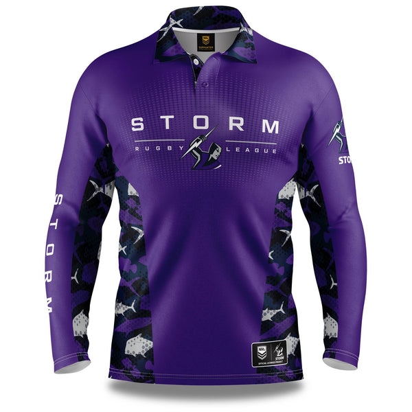 NRL Storm 'Reef Runner' Fishing Shirt - Adult - Ashtabula