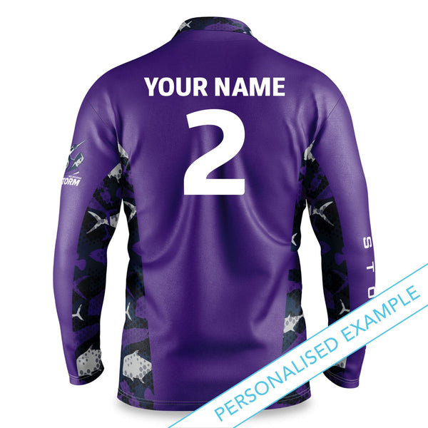 NRL Storm 'Reef Runner' Fishing Shirt - Youth - Ashtabula