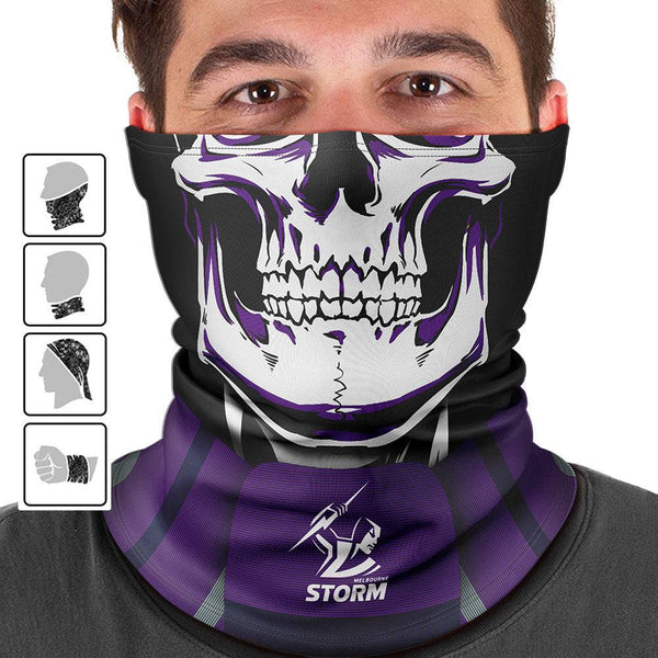 NRL Storm "Skull-Face" Multi-Purpose Scarf - Ashtabula