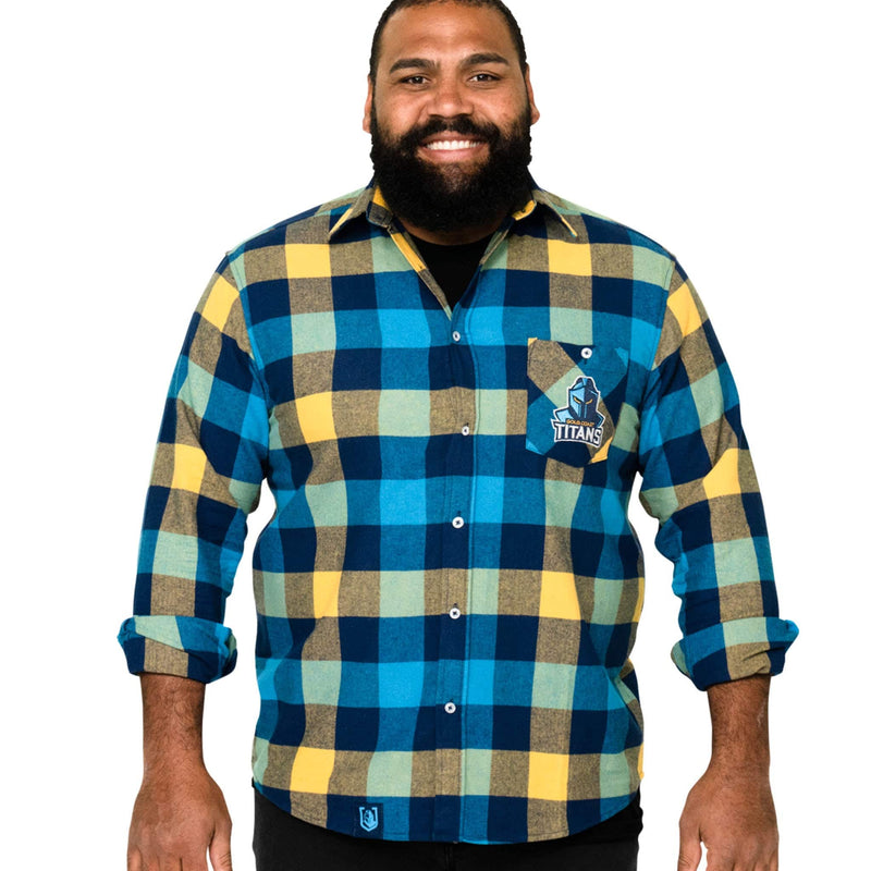 NRL Titans 'Lumberjack' Flannel Shirt - Ashtabula