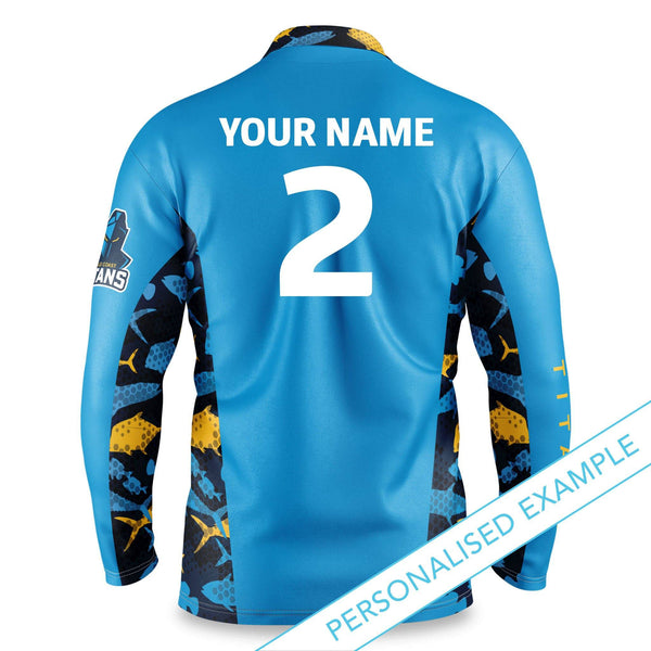 NRL Titans 'Reef Runner' Fishing Shirt - Youth - Ashtabula
