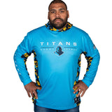 NRL Titans 'Reef Runner' Hooded Fishing Shirt - Adult - Ashtabula