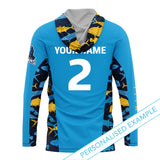 NRL Titans 'Reef Runner' Hooded Fishing Shirt - Adult - Ashtabula