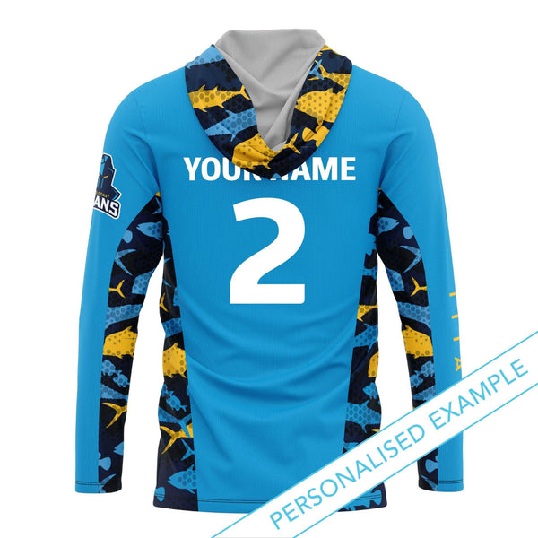 NRL Titans 'Reef Runner' Hooded Fishing Shirt - Youth - Ashtabula