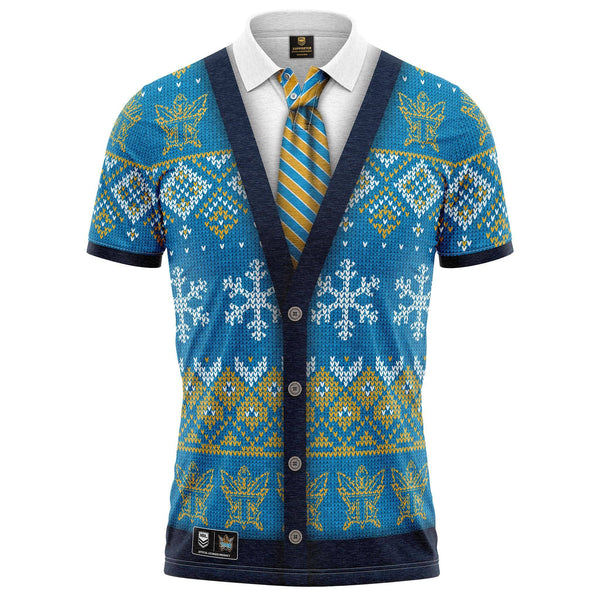 NRL Titans XMAS Polo Shirt - Ashtabula