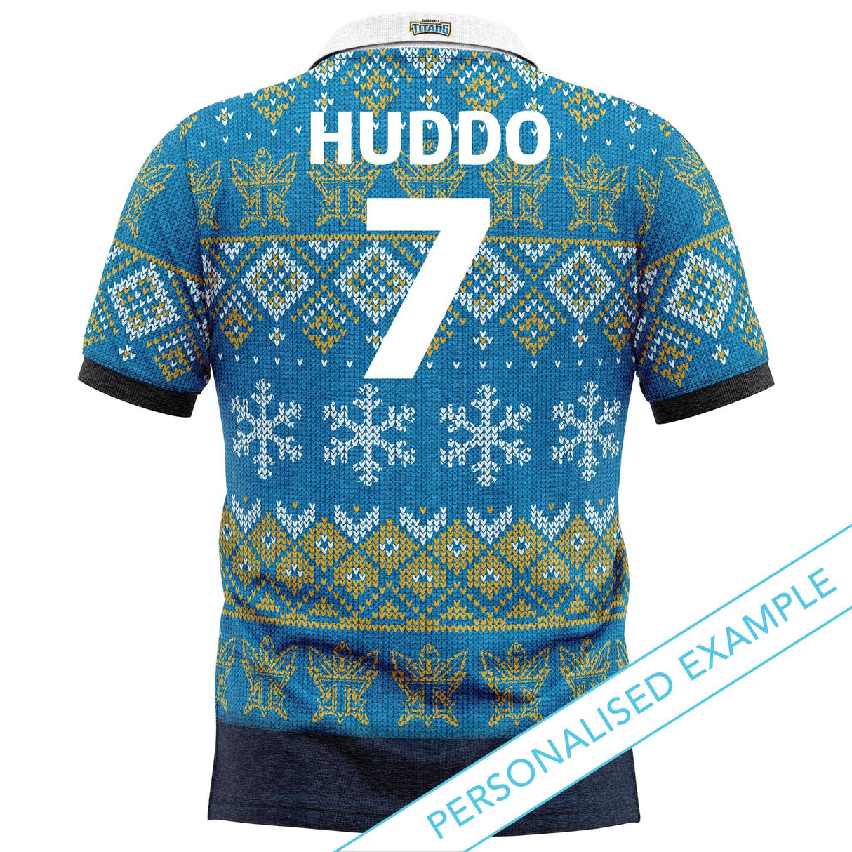 NRL Titans XMAS Polo Shirt - Ashtabula