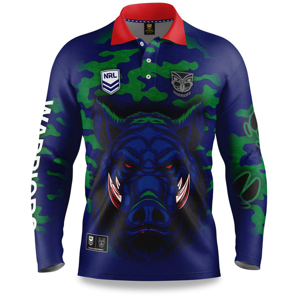 NRL Warriors "Razorback" Outback Shirts - Youth - Ashtabula