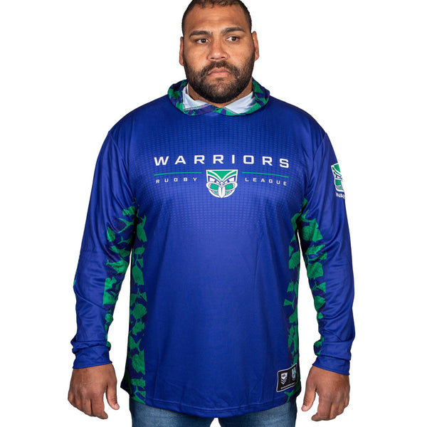 NRL Warriors 'Reef Runner' Hooded Fishing Shirt - Adult - Ashtabula