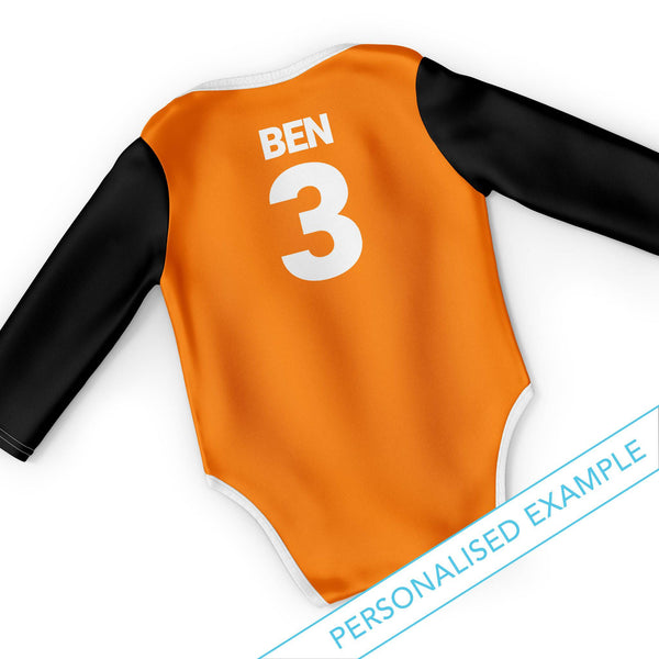 NRL Wests Tigers 3pc Bodysuit Gift Set - 'Daddy Loves Me' - Ashtabula