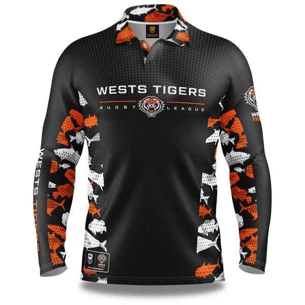 NRL Wests Tigers 'Reef Runner' Fishing Shirt - Adult - Ashtabula