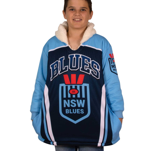 NSW Blues Oversized Fleece Hoodie - Youth - Ashtabula