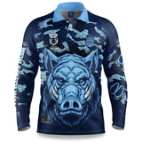 NSW Blues "Razorback" Outback Shirts - Youth - Ashtabula