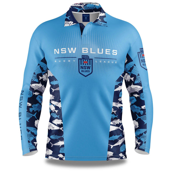 NSW Blues 'Reef Runner' Fishing Shirt - Adult - Ashtabula
