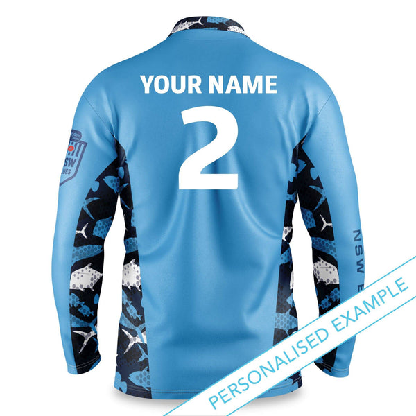 NSW Blues 'Reef Runner' Fishing Shirt - Adult - Ashtabula