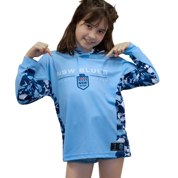 NSW Blues 'Reef Runner' Fishing Shirt - Youth - Ashtabula