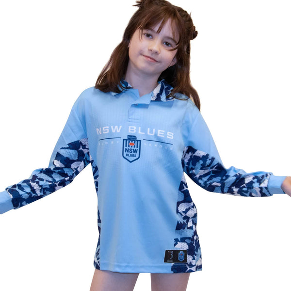 NSW Blues 'Reef Runner' Fishing Shirt - Youth - Ashtabula