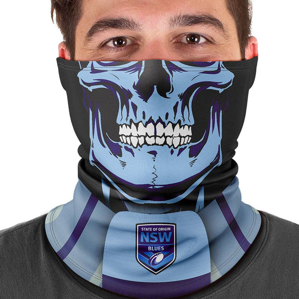 NSW Blues "Skull-Face" Multi-Purpose Scarf - Ashtabula