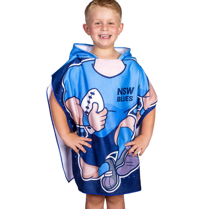 NSW Blues State of Origin 'Mascot' Hooded Towel - Ashtabula