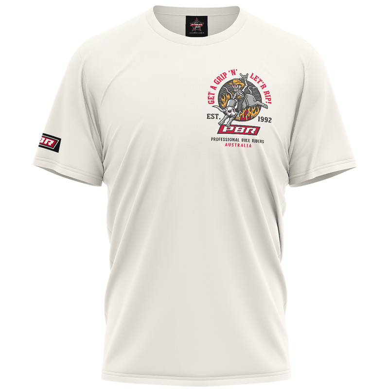 PBR 'Hell-Yeah' Men's Tee - Ivory - Ashtabula