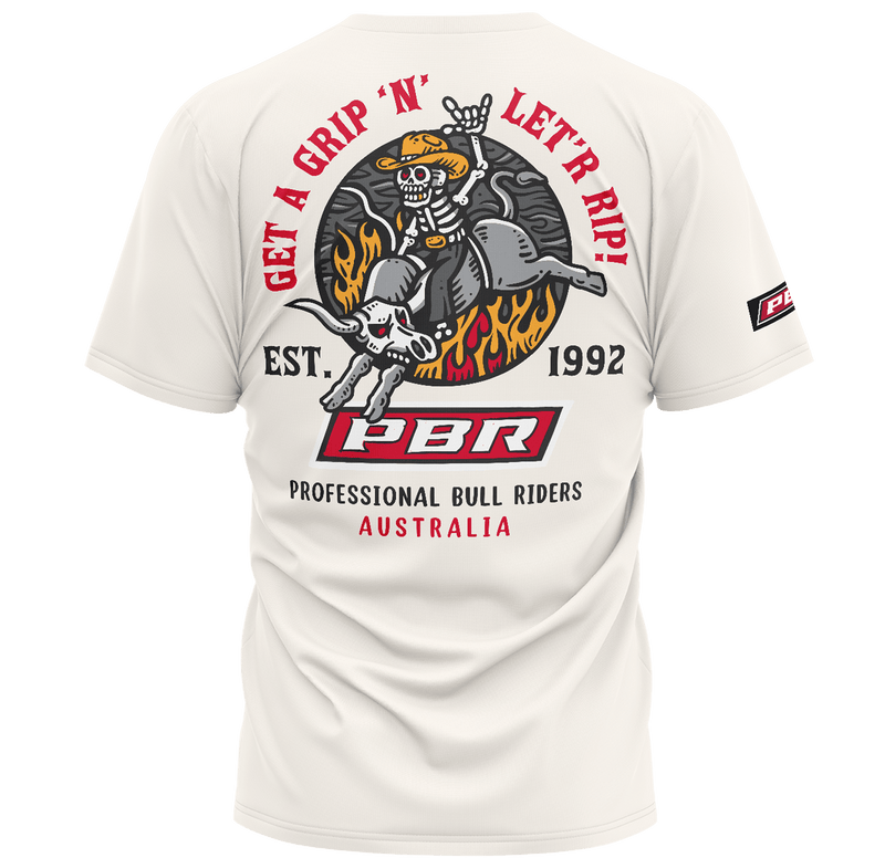 PBR 'Hell-Yeah' Men's Tee - Ivory - Ashtabula