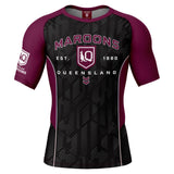 QLD Maroons 'Blocker' Rash Vest - Youth - Ashtabula
