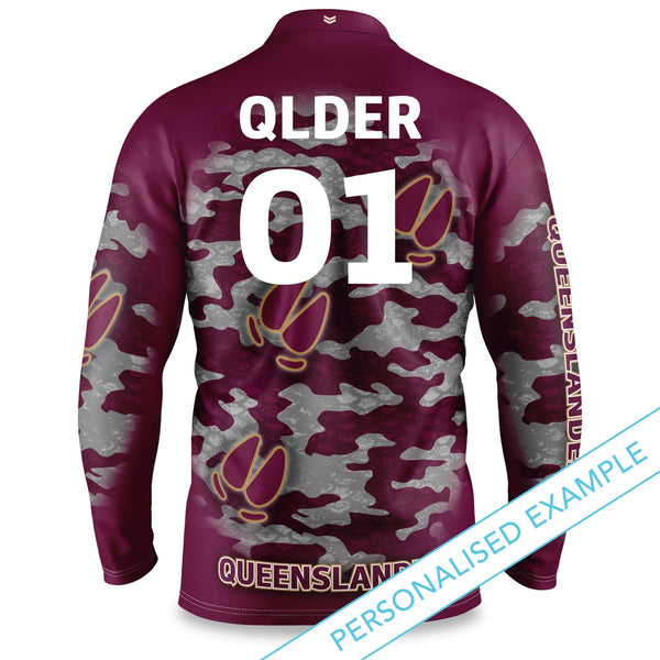 QLD Maroons "Razorback" Outback Shirts - Youth - Ashtabula