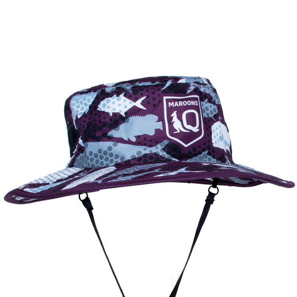 QLD Maroons 'Reef Runner' Fishing Hat - Ashtabula