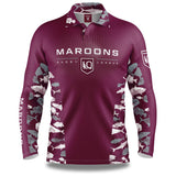 QLD Maroons 'Reef Runner' Fishing Shirt - Adult - Ashtabula